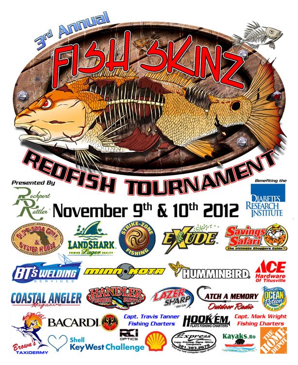 Fish Skinz Redfish Tournament on November 9th & 10th